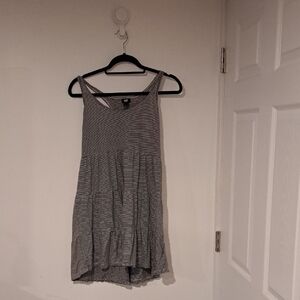 H&M Gray Striped Tank Top Size L